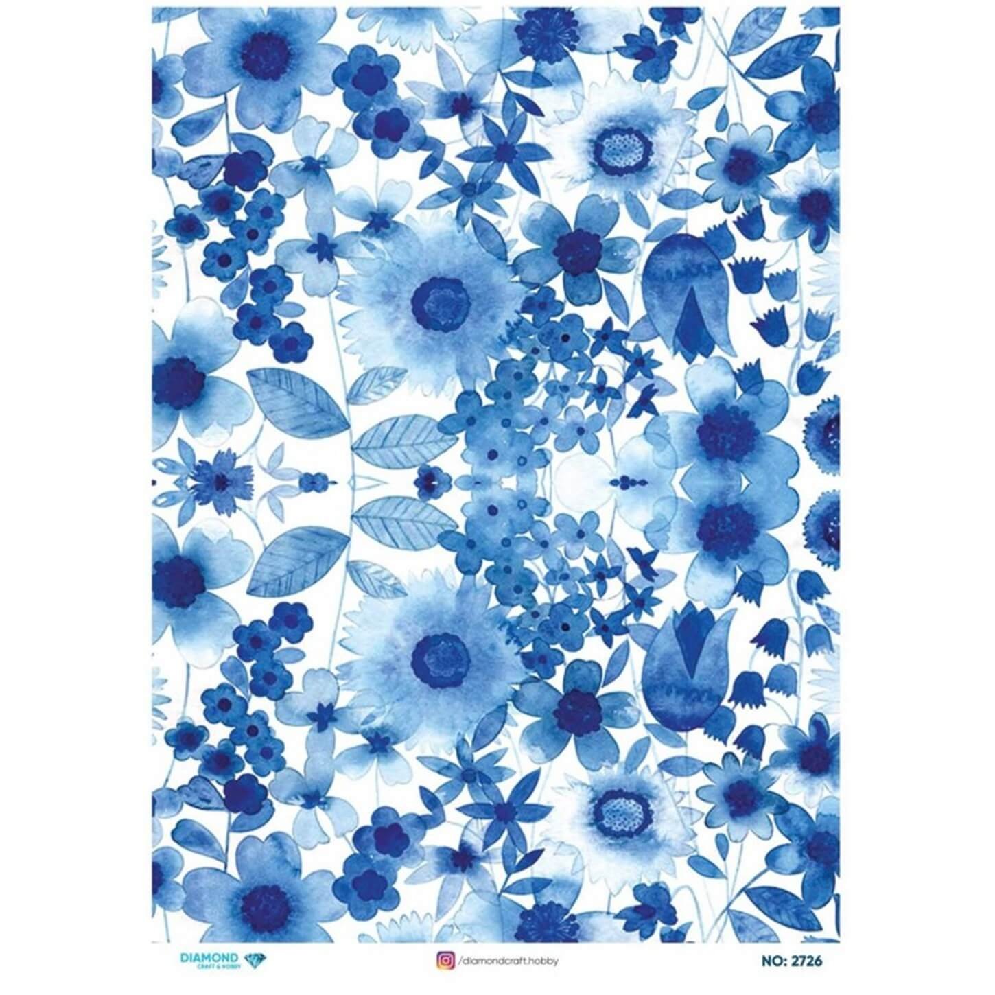 ديكوباج ورق الأرز الماسي 2726