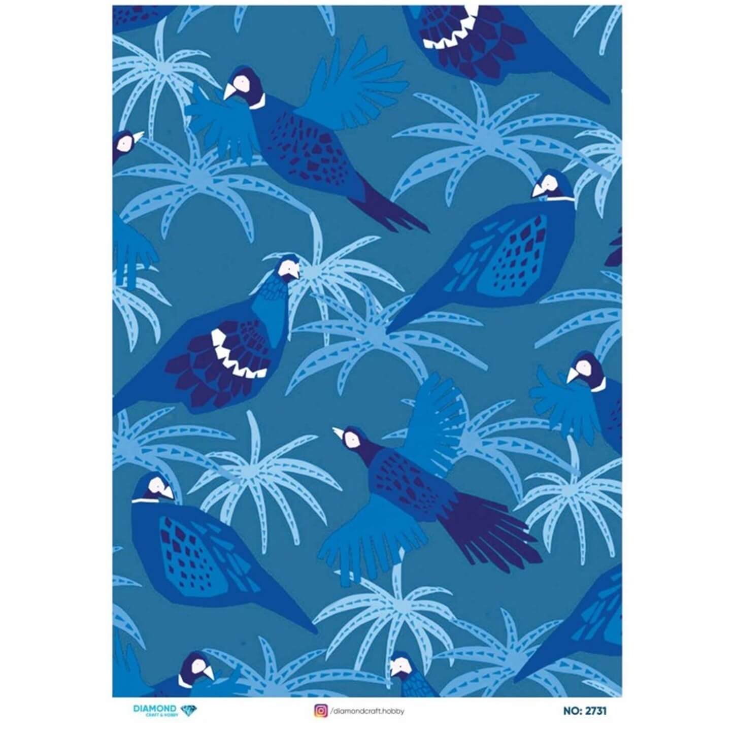 ديكوباج ورق الأرز الماسي 2731