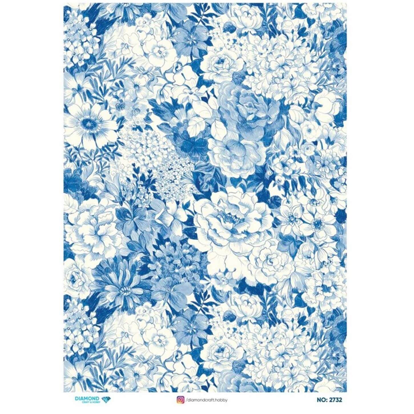 ديكوباج ورق الأرز الماسي 2732