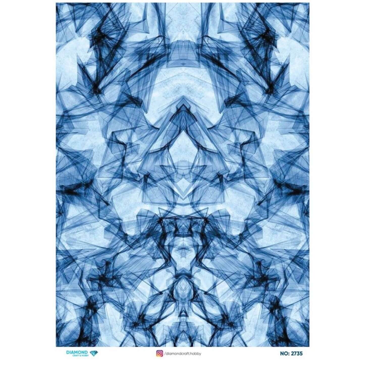 ديكوباج ورق الأرز الماسي 2735