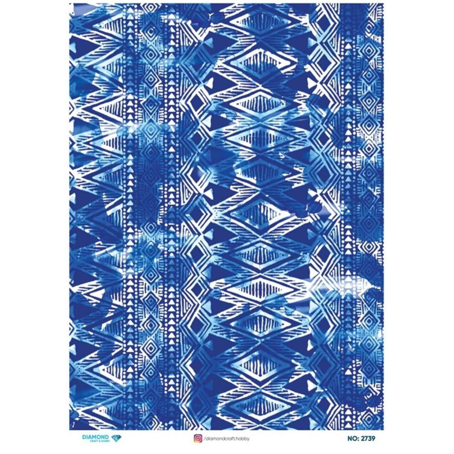 ديكوباج ورق الأرز الماسي 2739