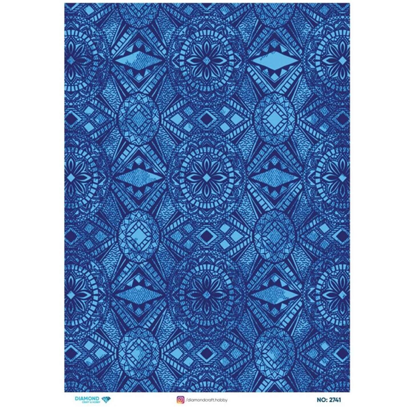 ديكوباج ورق الأرز الماسي 2741