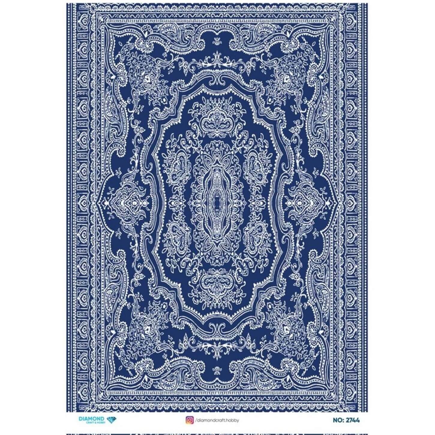 ديكوباج ورق الأرز الماسي 2744