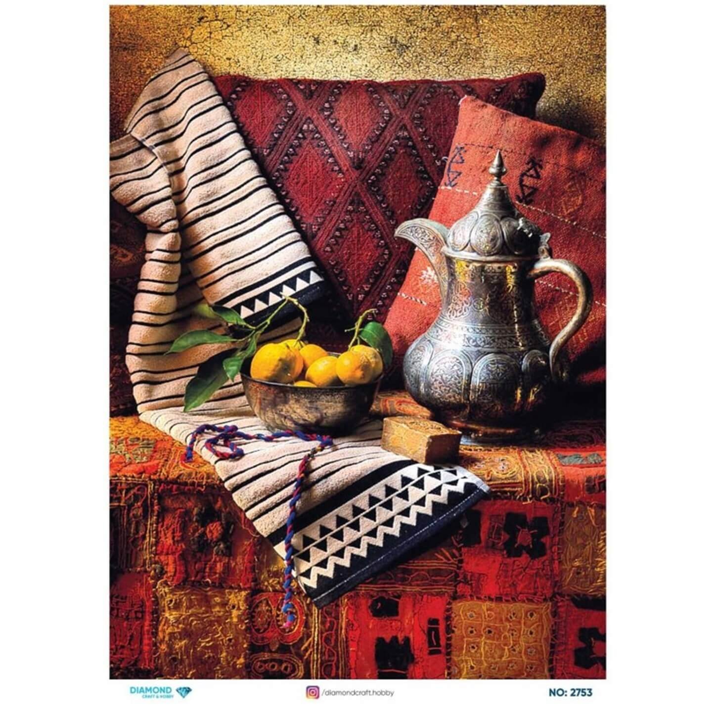 ديكوباج ورق الأرز الماسي 2753