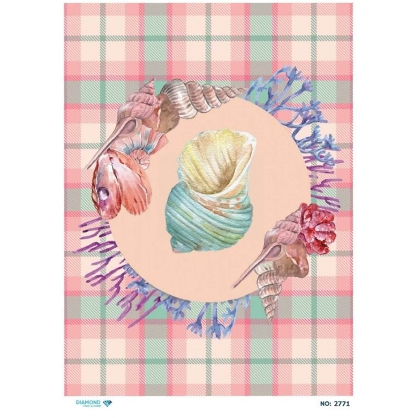 ديكوباج ورق الأرز الماسي 2771