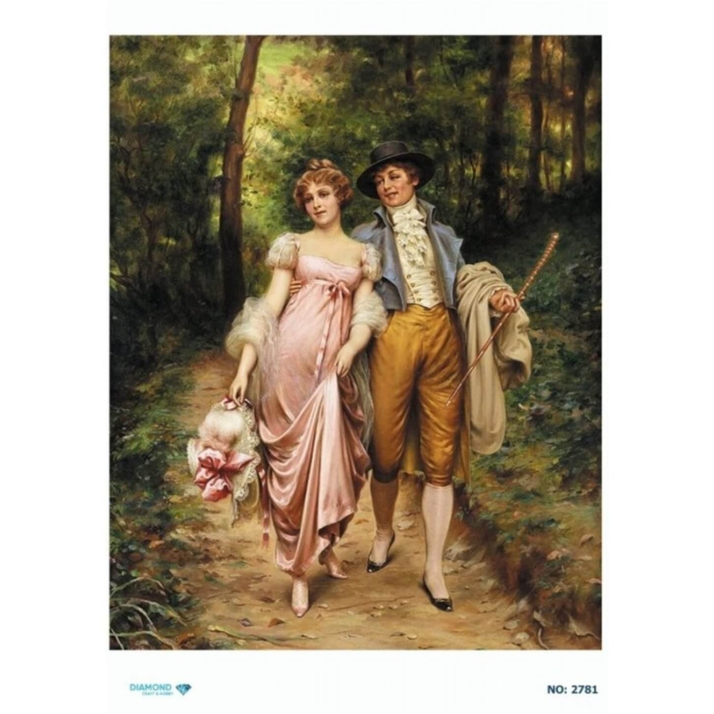 ديكوباج ورق الأرز الماسي 2781