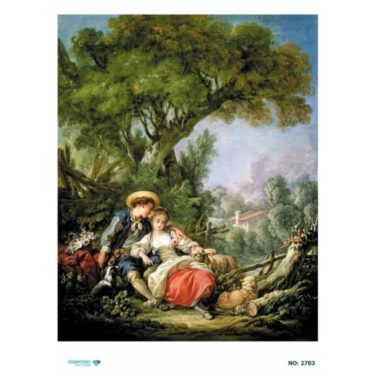 ديكوباج ورق الأرز الماسي 2783