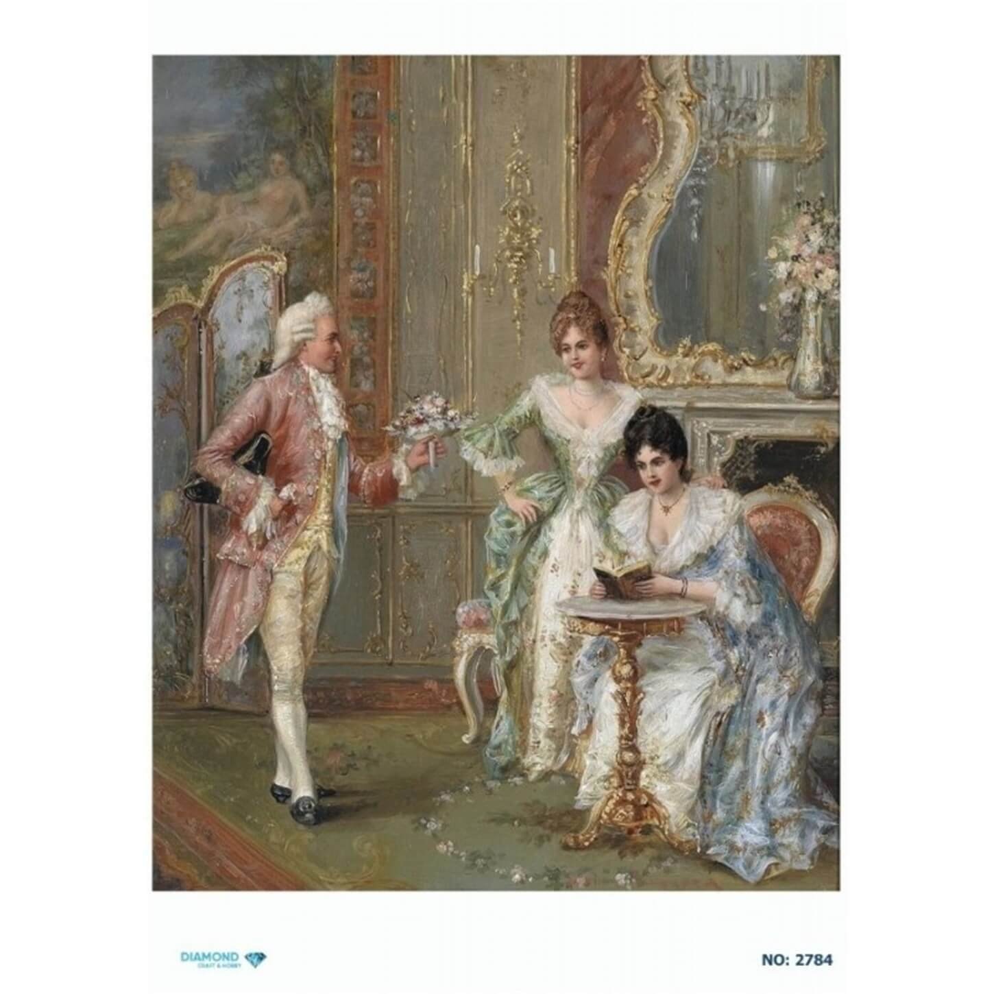 ديكوباج ورق الأرز الماسي 2784