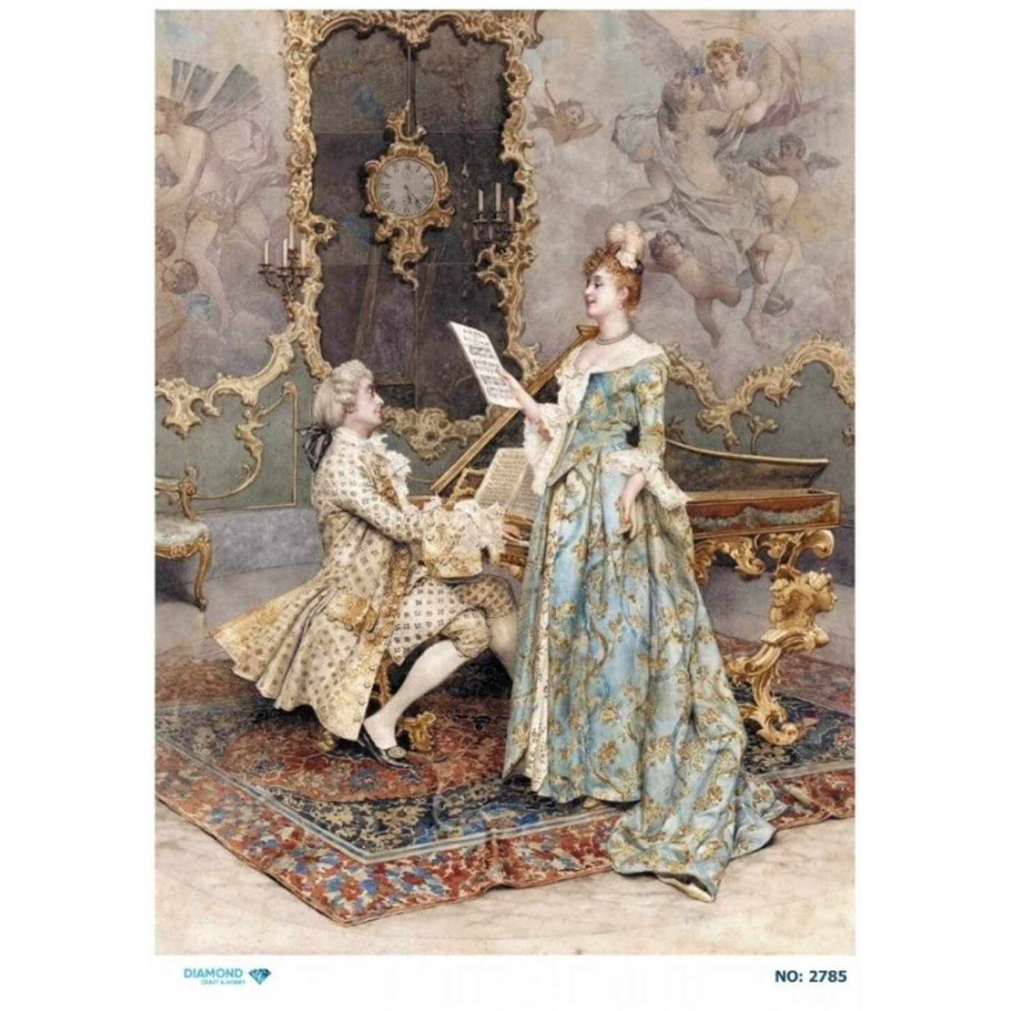 ديكوباج ورق الأرز الماسي 2785