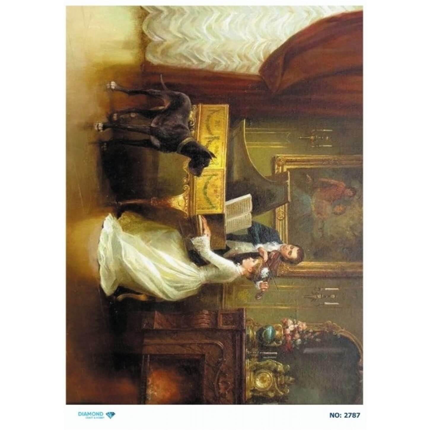 ديكوباج ورق الأرز الماسي 2787