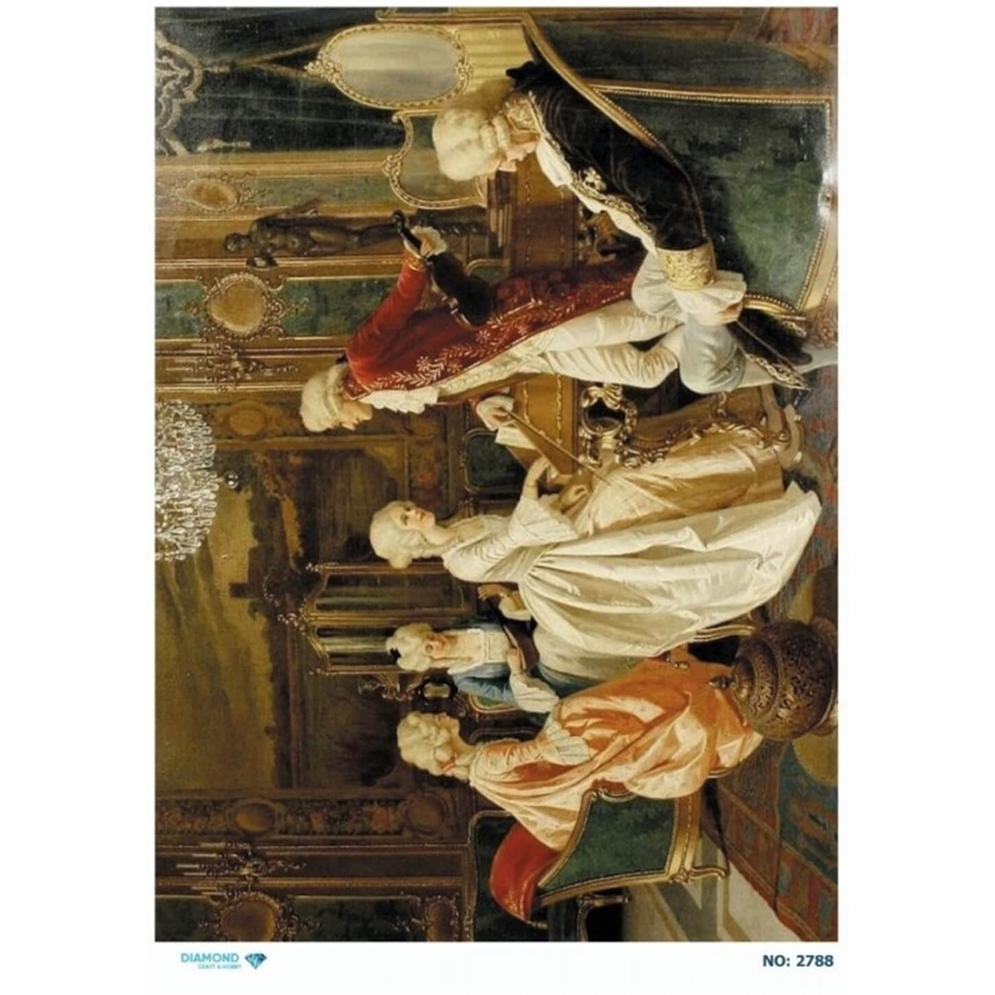 ديكوباج ورق الأرز الماسي 2788