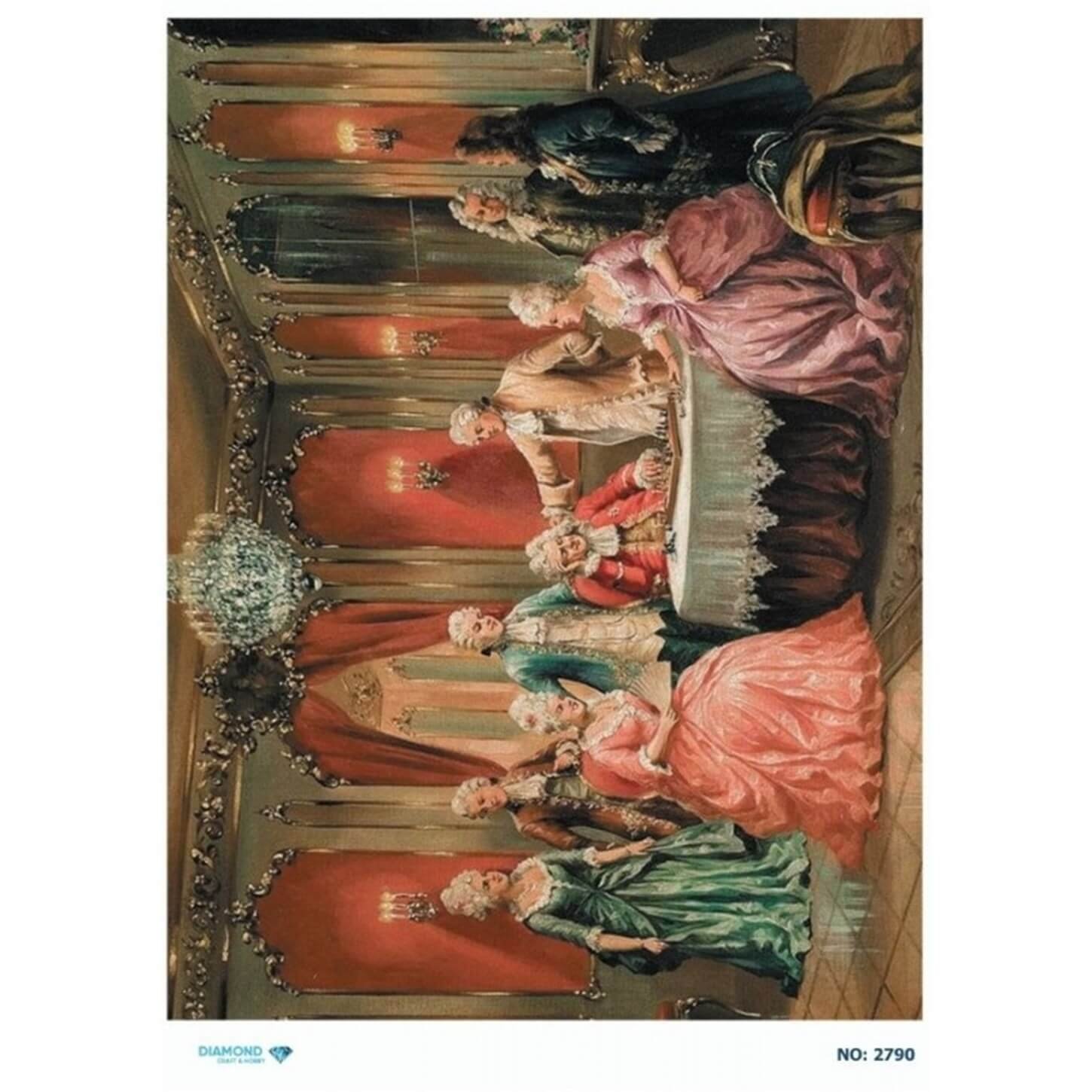 ديكوباج ورق الأرز الماسي 2790