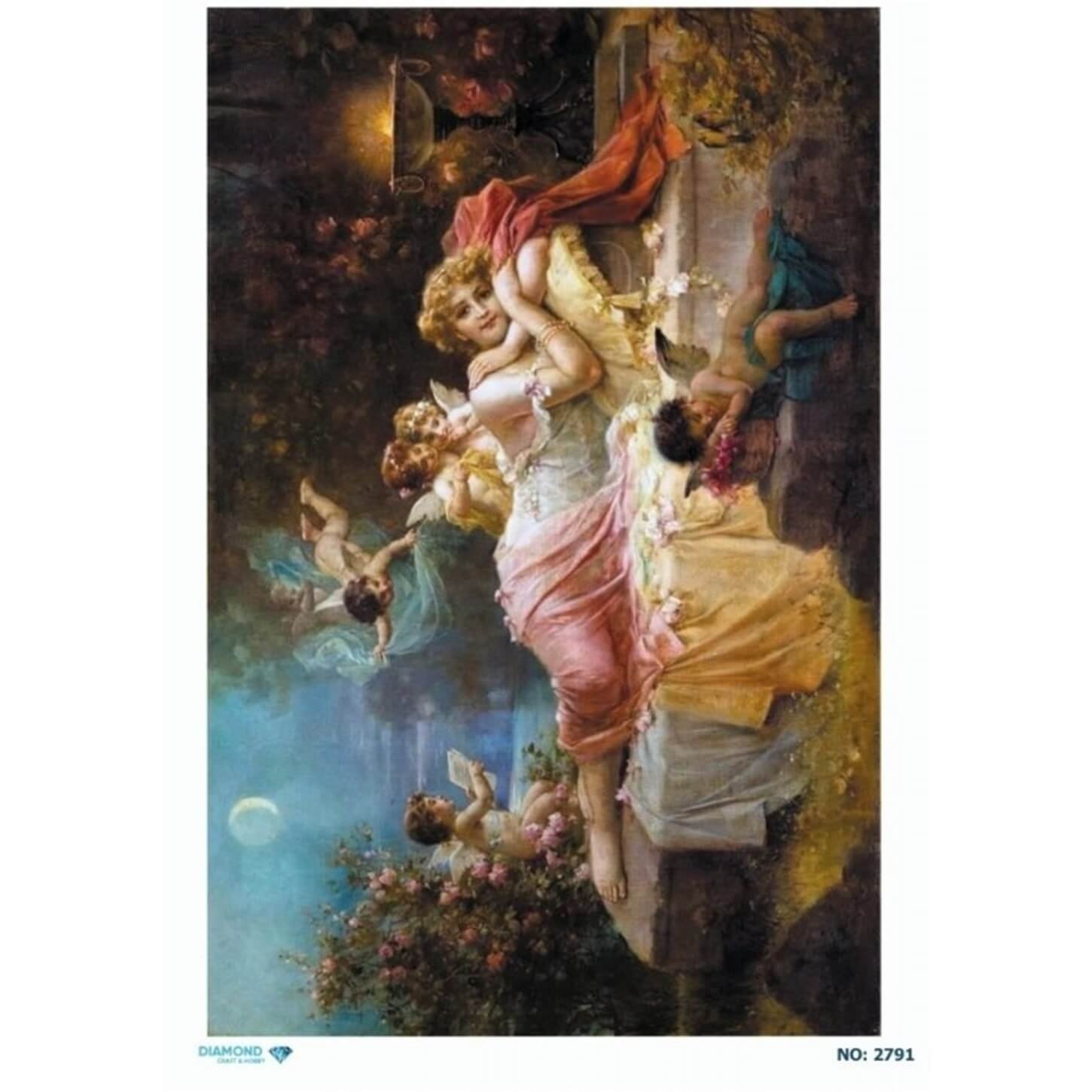 ديكوباج ورق الأرز الماسي 2791