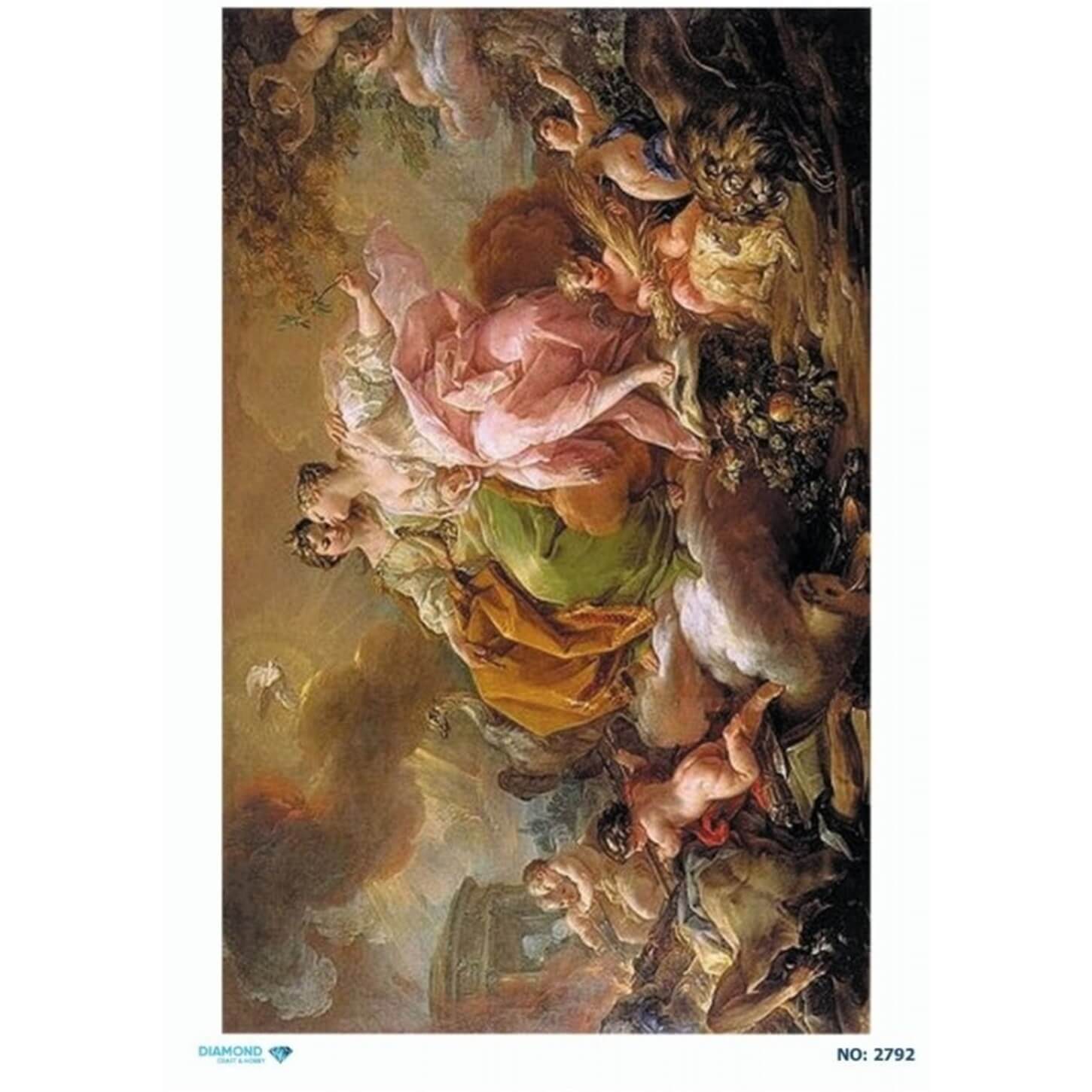 ديكوباج ورق الأرز الماسي 2792