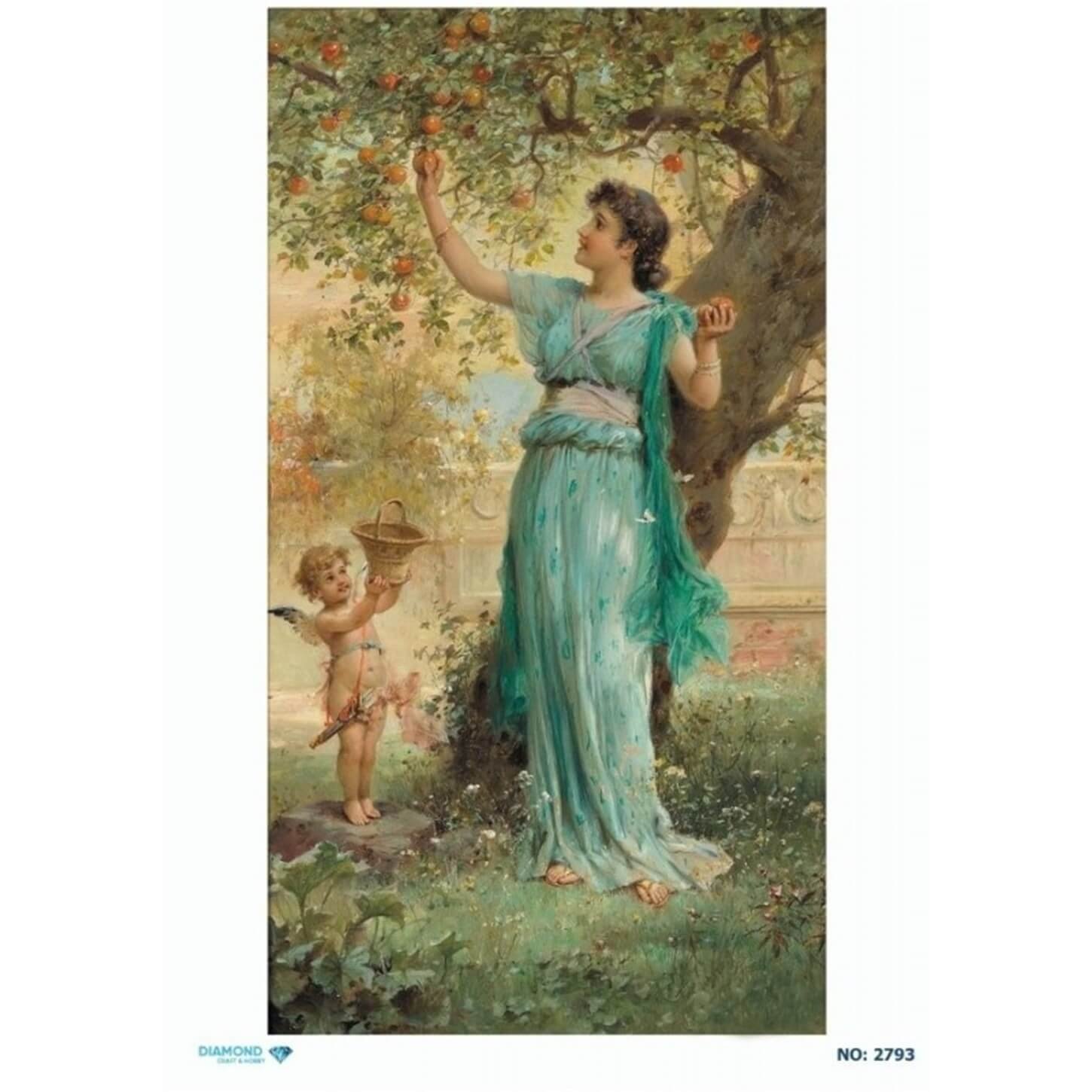 ديكوباج ورق الأرز الماسي 2793