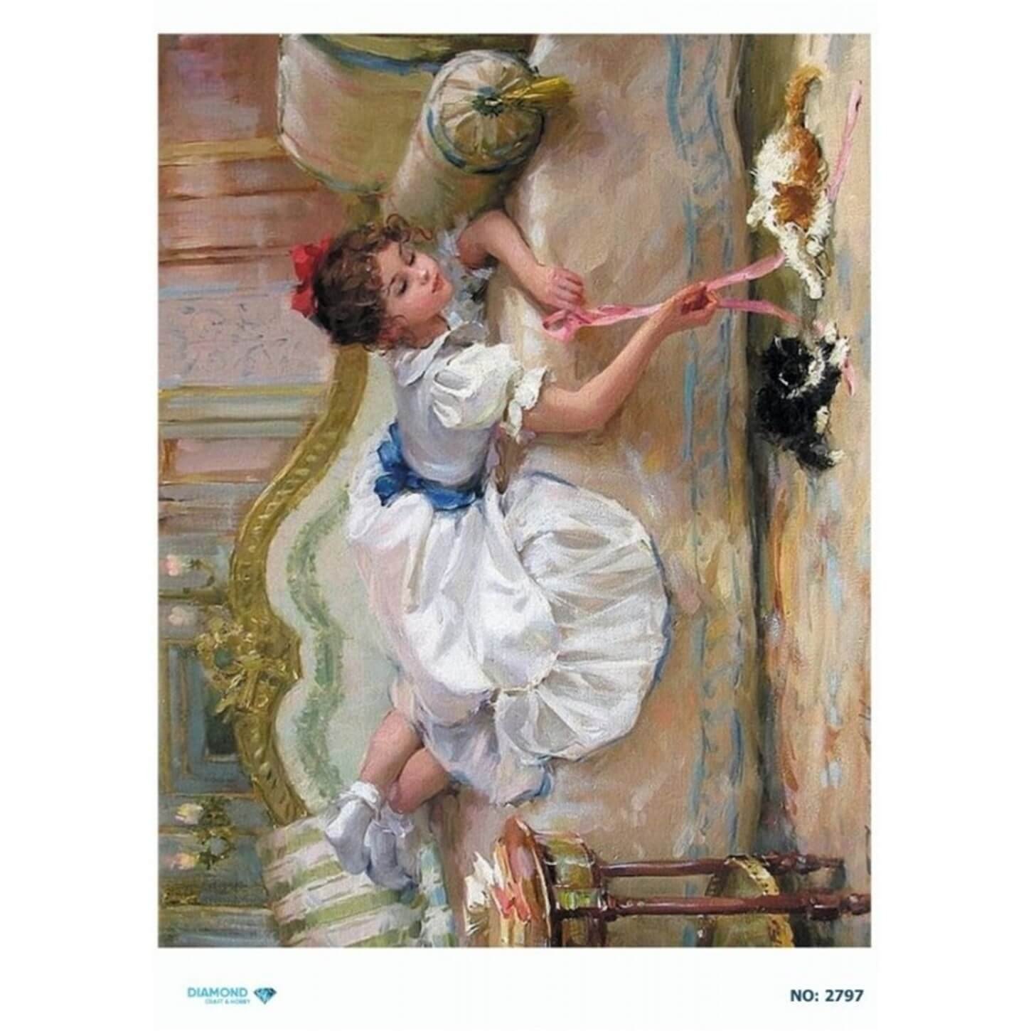 ديكوباج ورق الأرز الماسي 2797