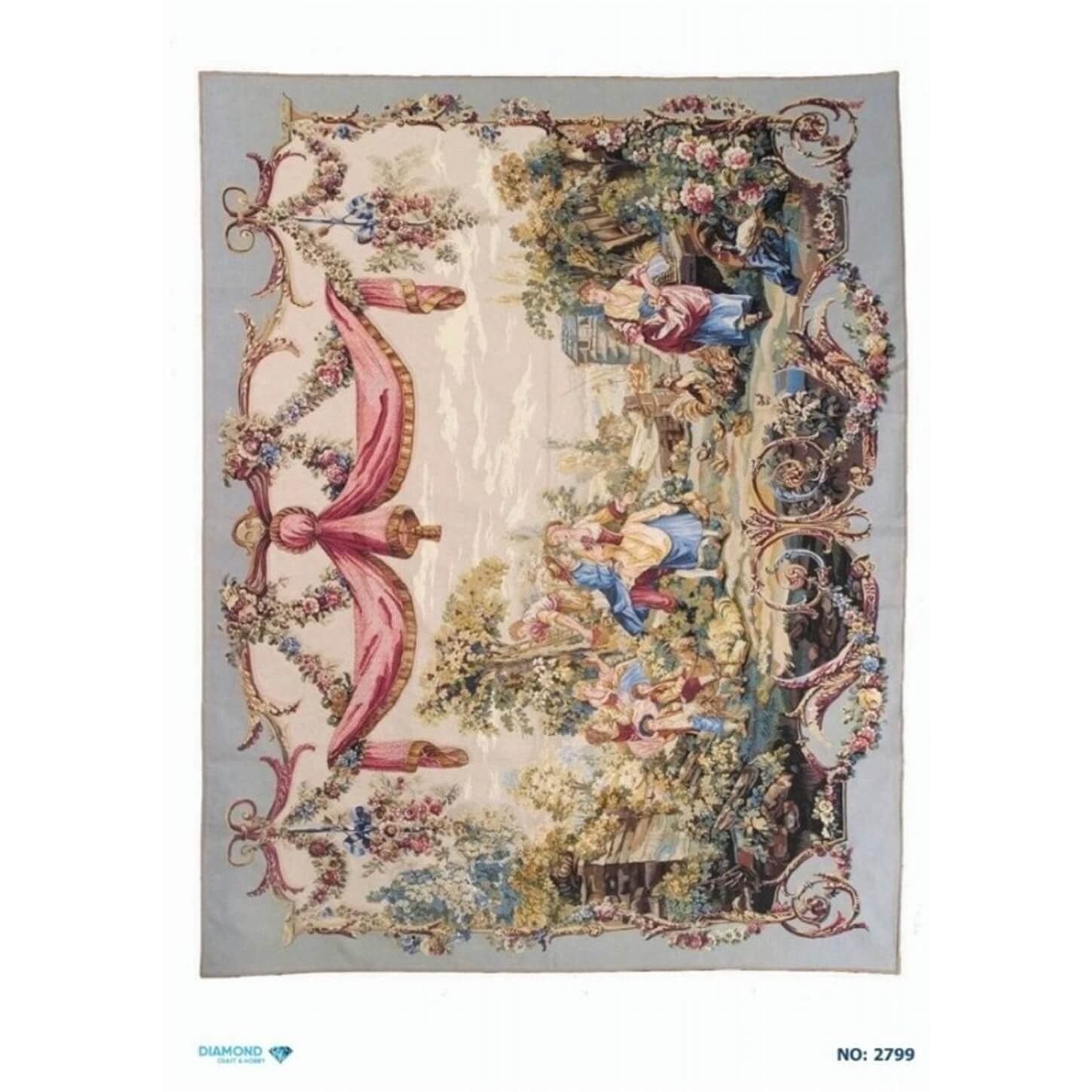 ديكوباج ورق الأرز الماسي 2799