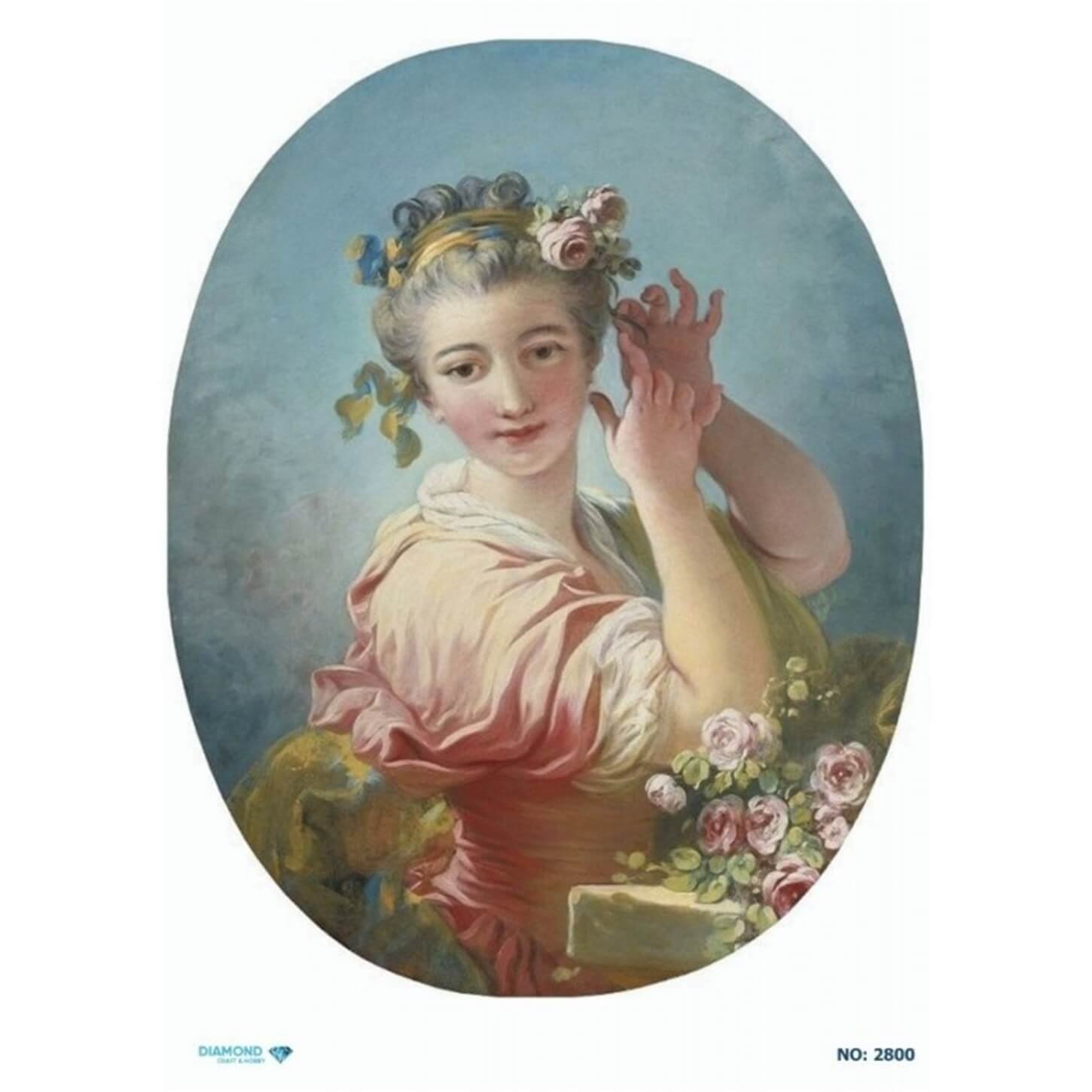 ديكوباج ورق الأرز الماسي 2800