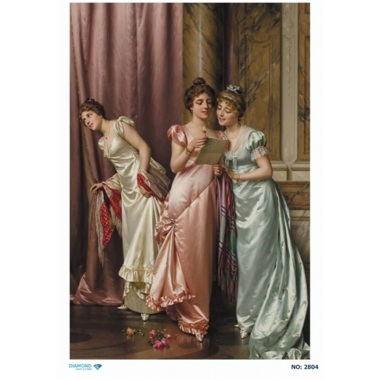 ديكوباج ورق الأرز الماسي 2804