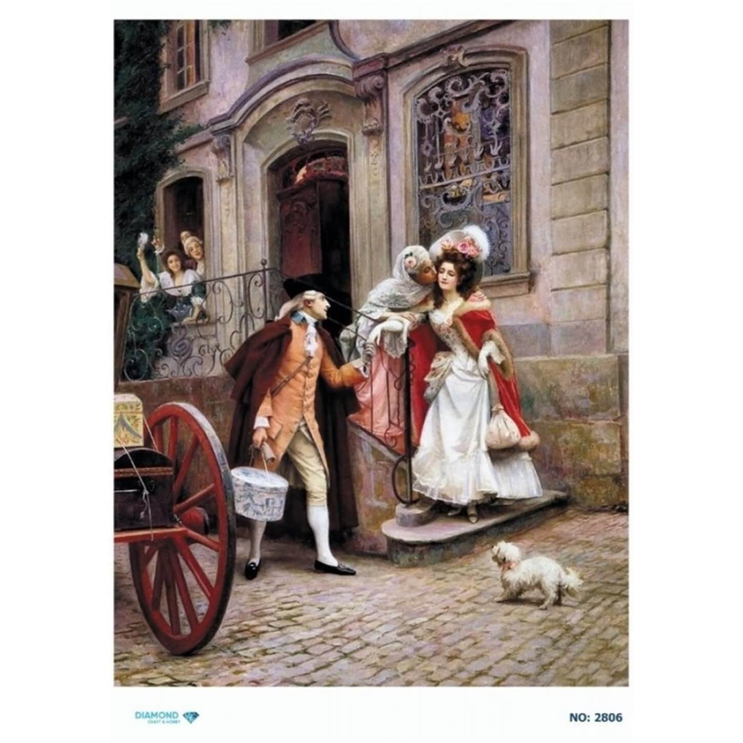 ديكوباج ورق الأرز الماسي 2806