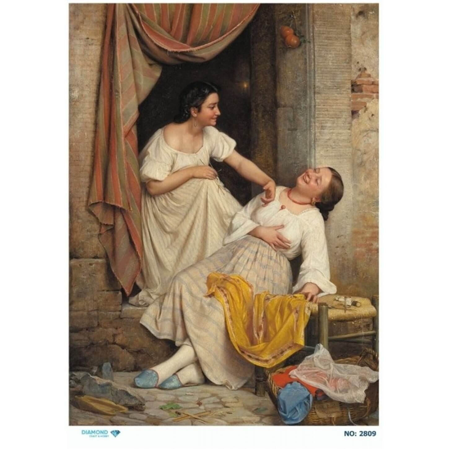 ديكوباج ورق الأرز الماسي 2809