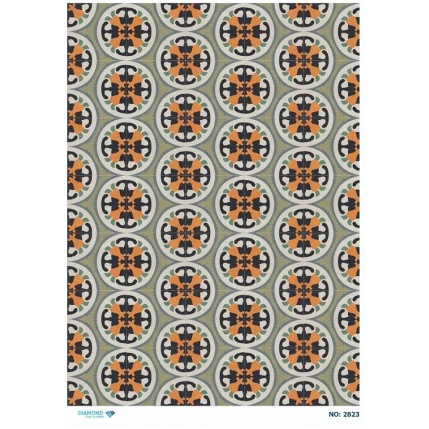 ديكوباج ورق الأرز الماسي 2823