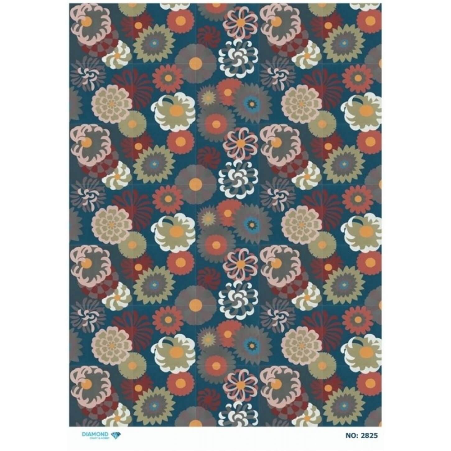 ديكوباج ورق الأرز الماسي 2825