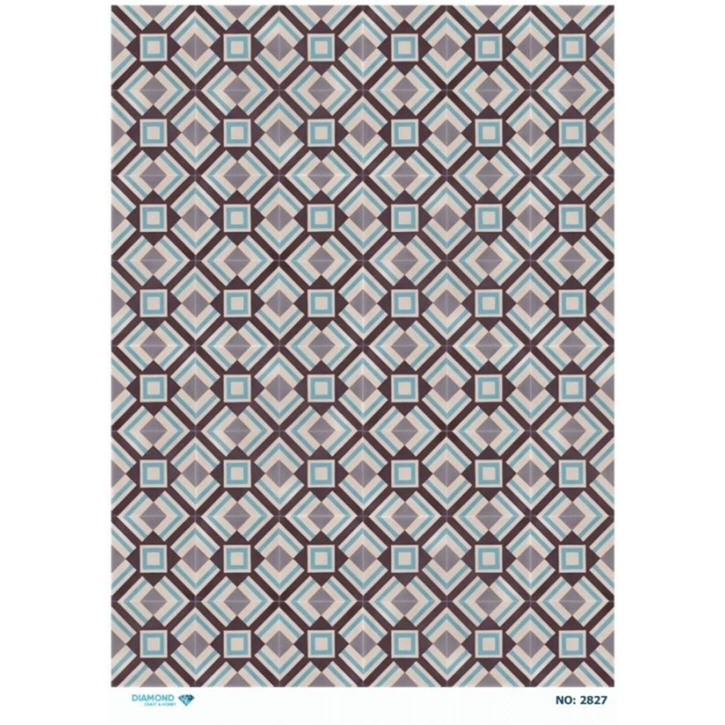 ديكوباج ورق الأرز الماسي 2827