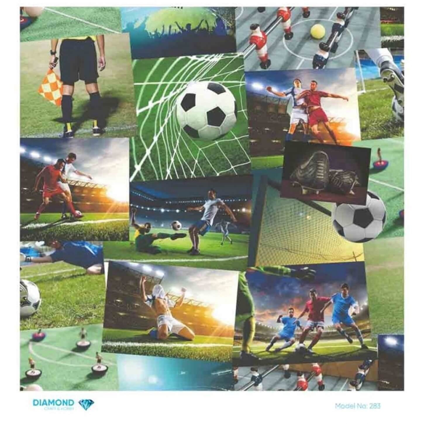 Декупаж рисовой бумагой ромб 283