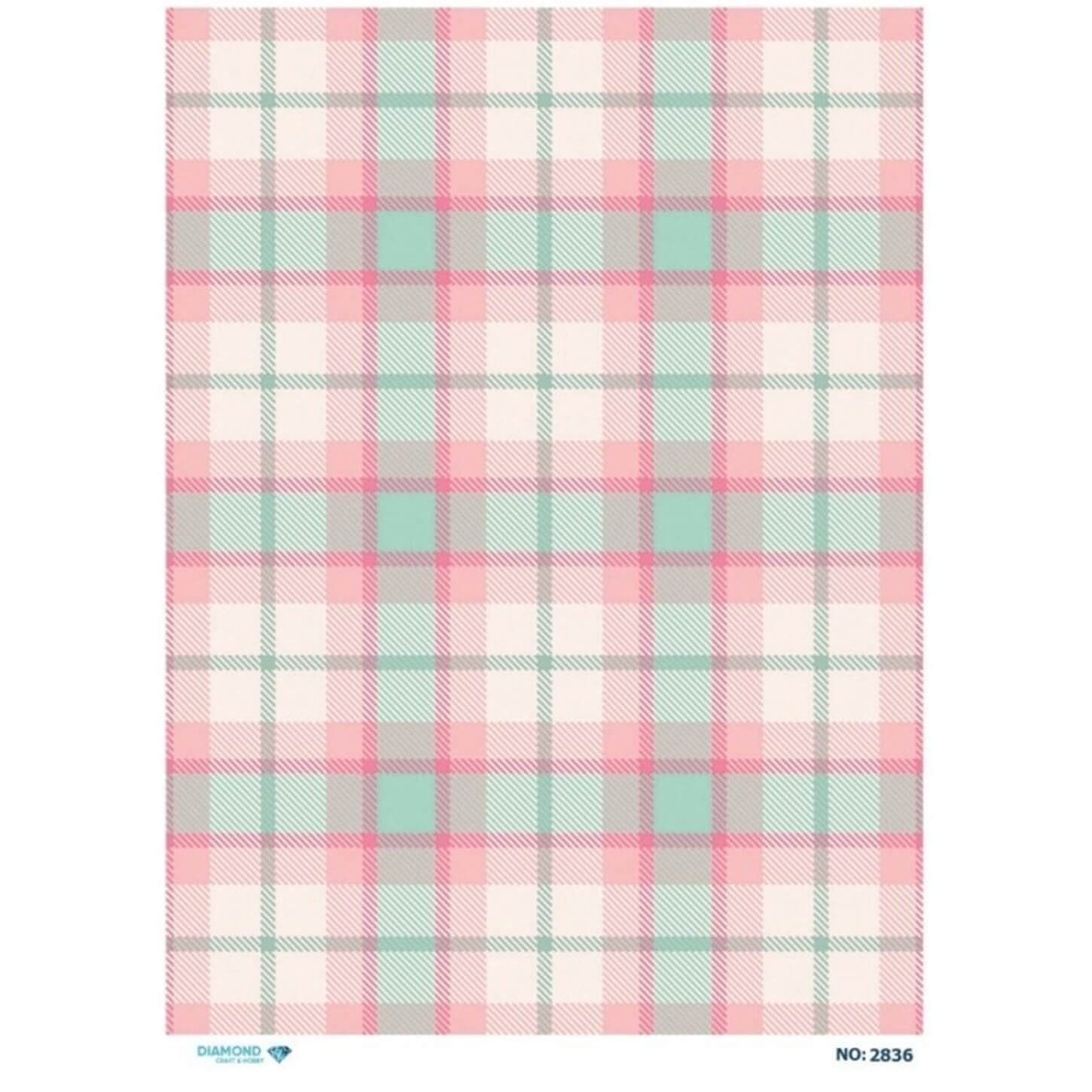 ديكوباج ورق الأرز الماسي 2836