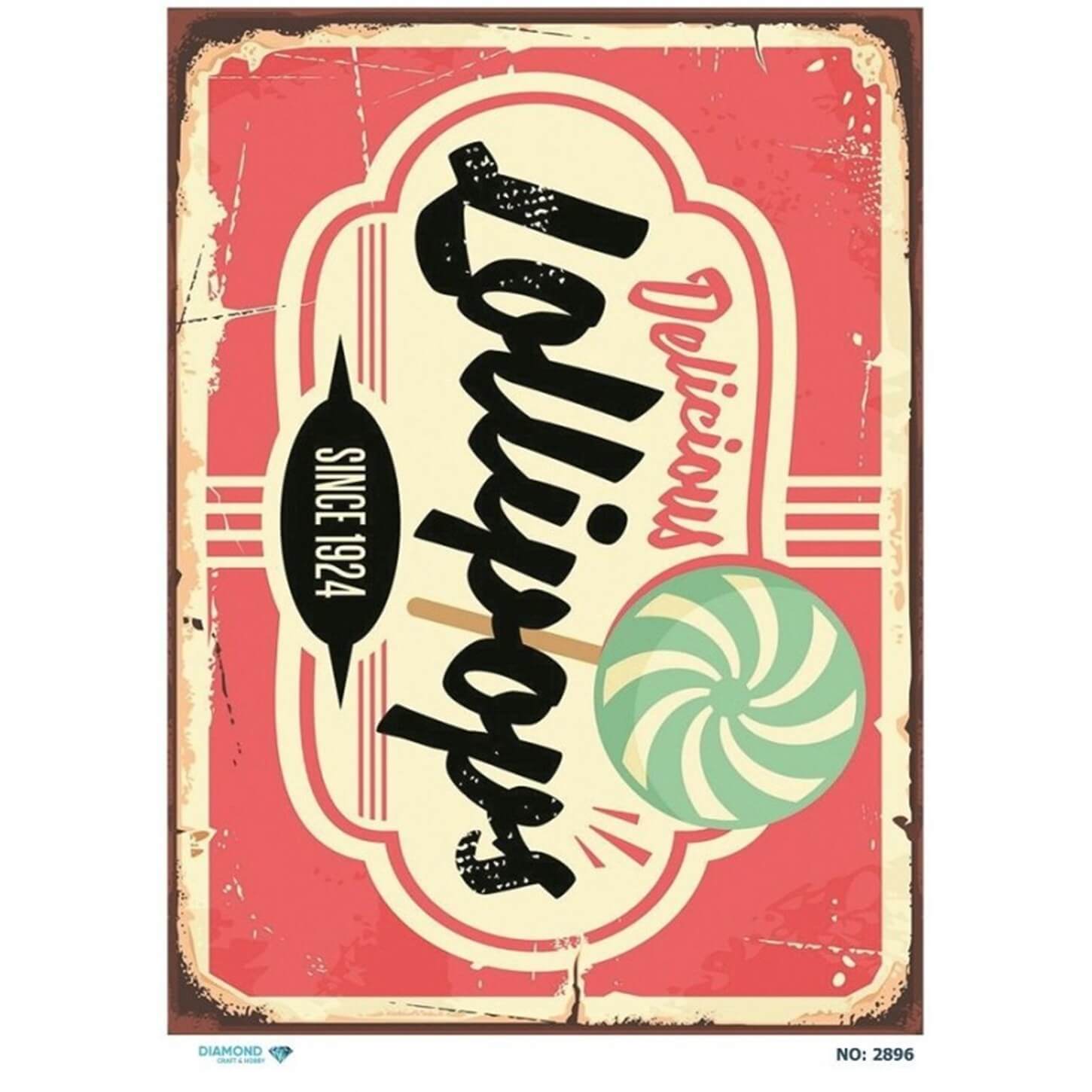 ديكوباج ورق الأرز الماسي 2896