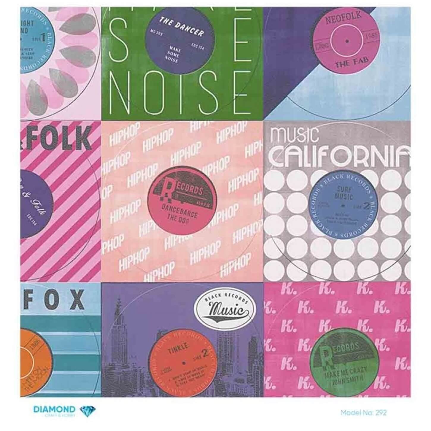 Декупаж рисовой бумагой с бриллиантами 292