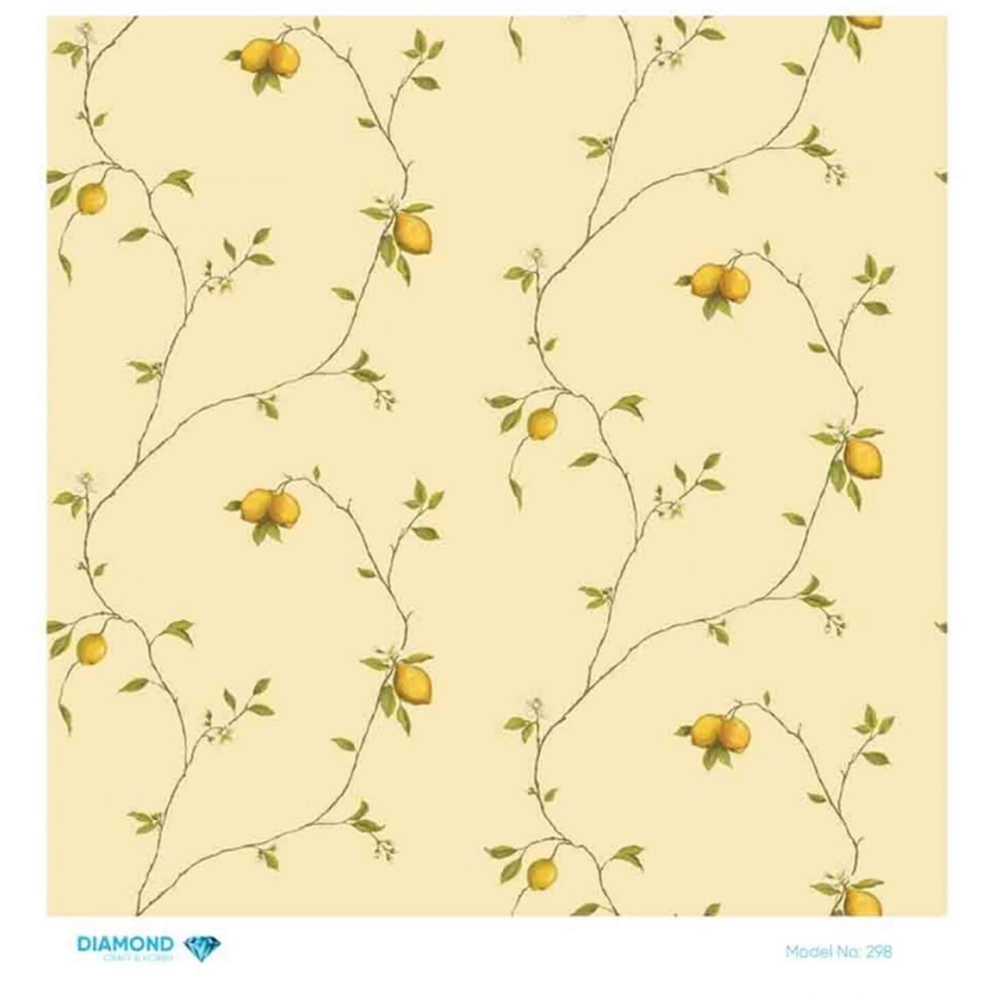 Декупаж рисовой бумагой с бриллиантами 298