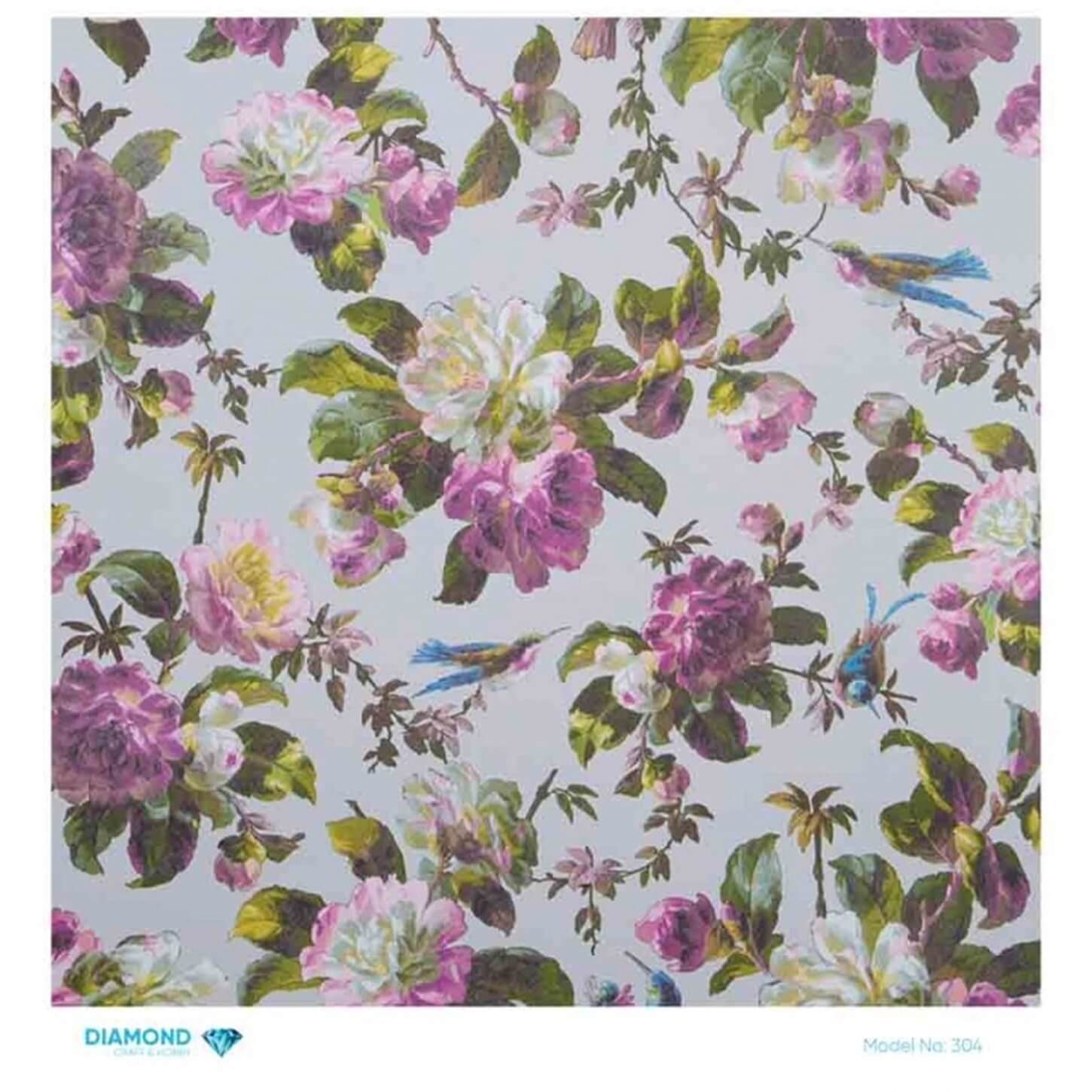 Алмазная рисовая бумага для декупажа 304