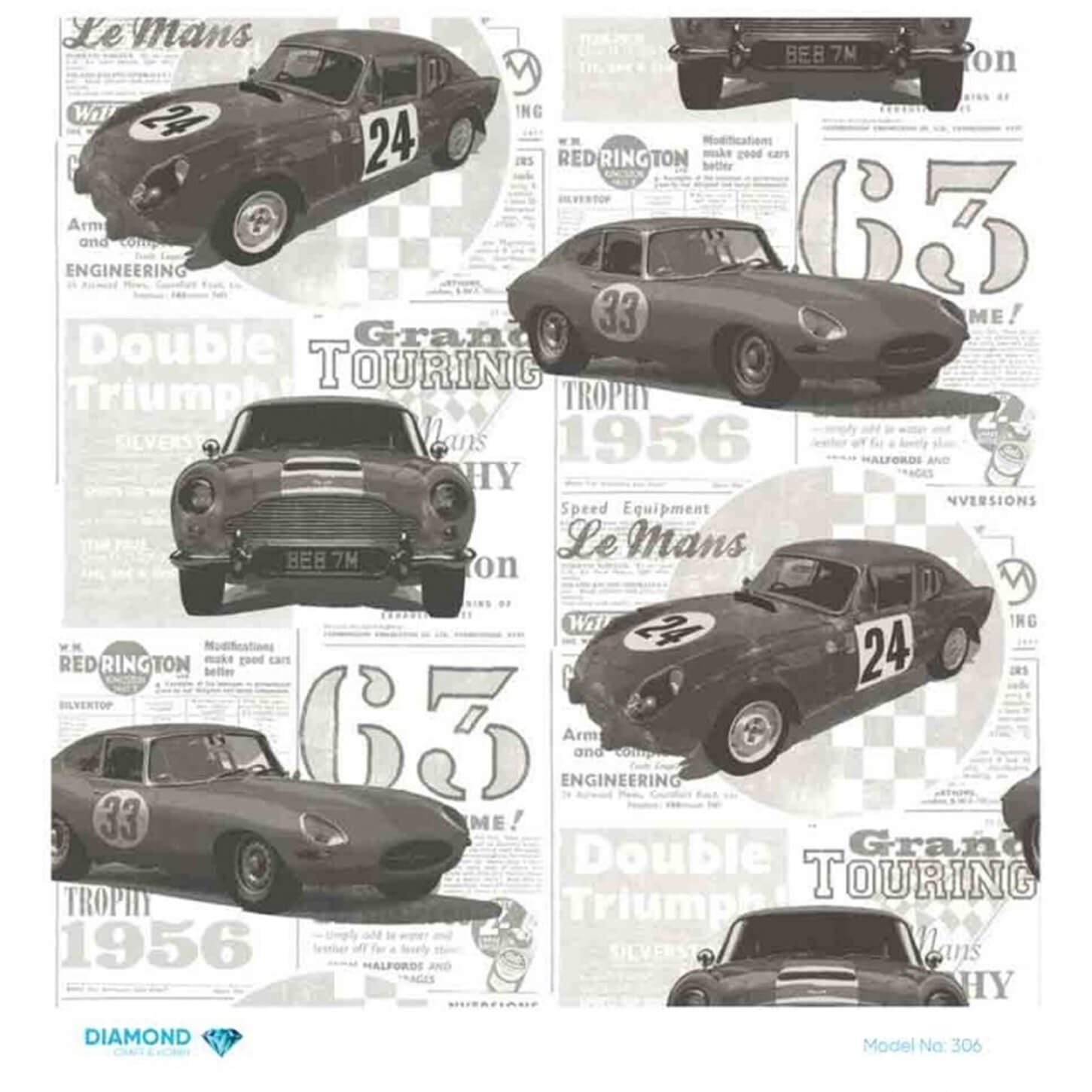 Алмазная рисовая бумага для декупажа 306