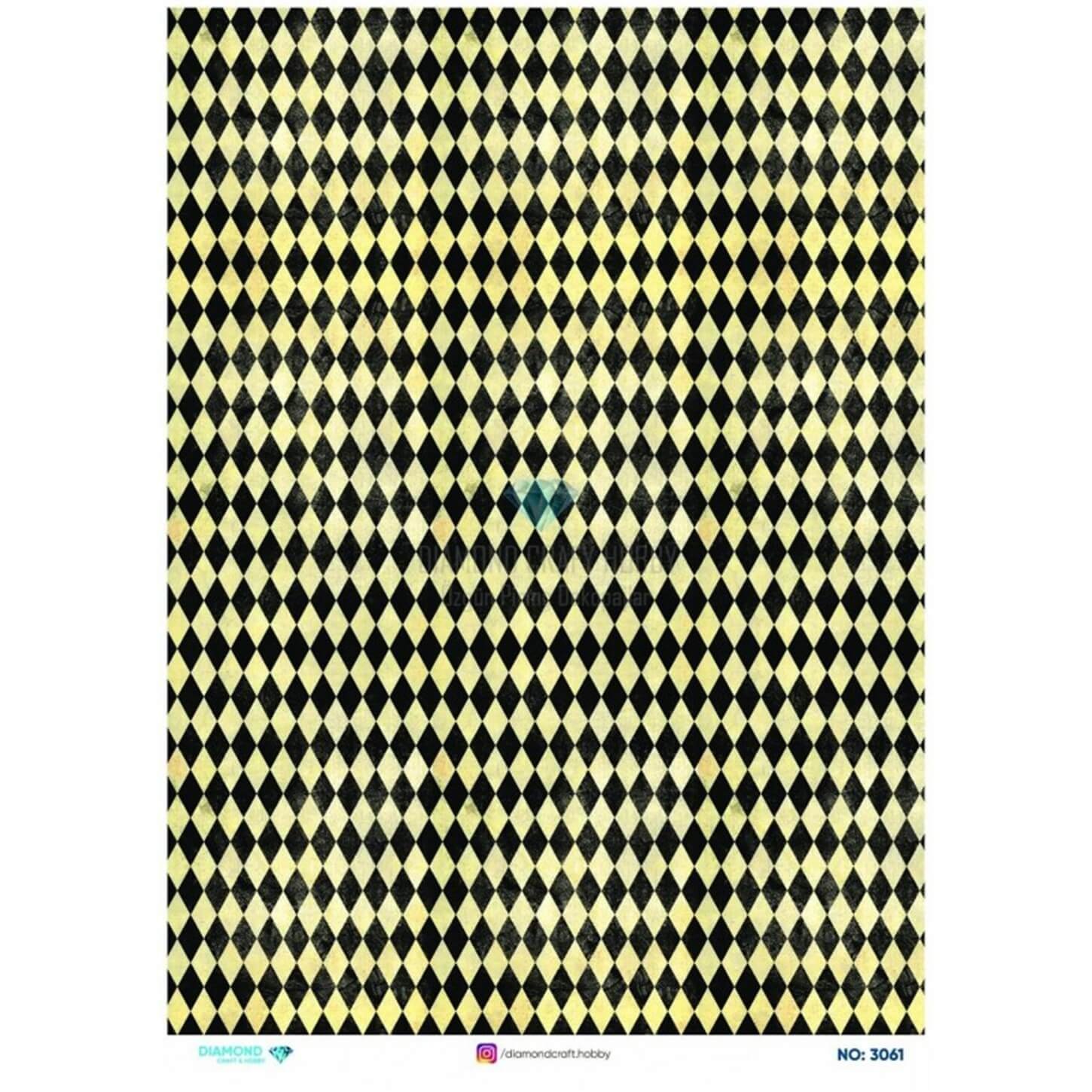 ديكوباج ورق الأرز الماسي 3061