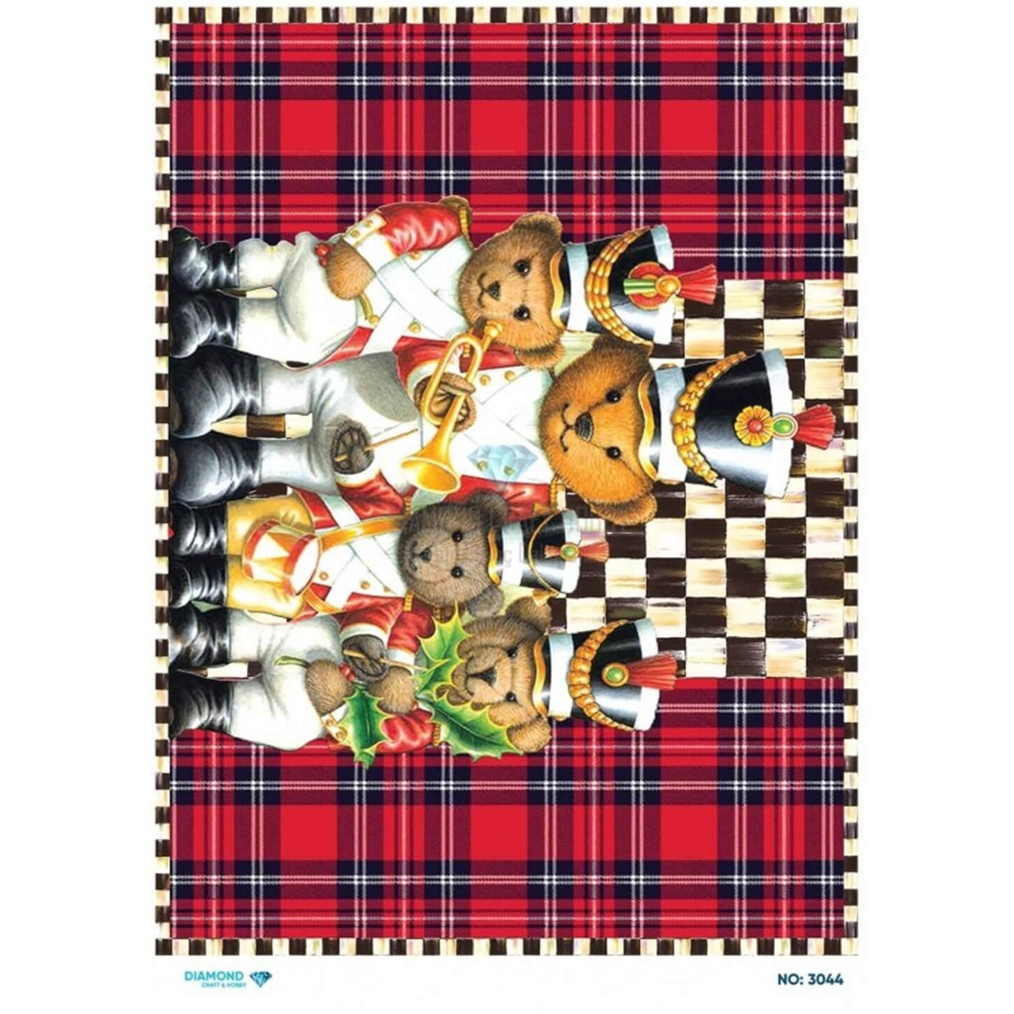 ديكوباج ورق الأرز الماسي 3071