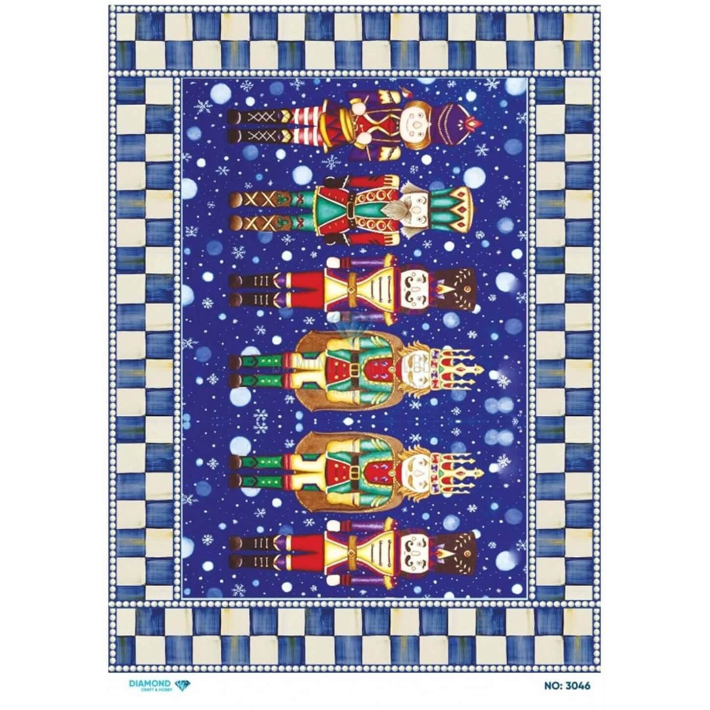 ديكوباج ورق الأرز الماسي 3073