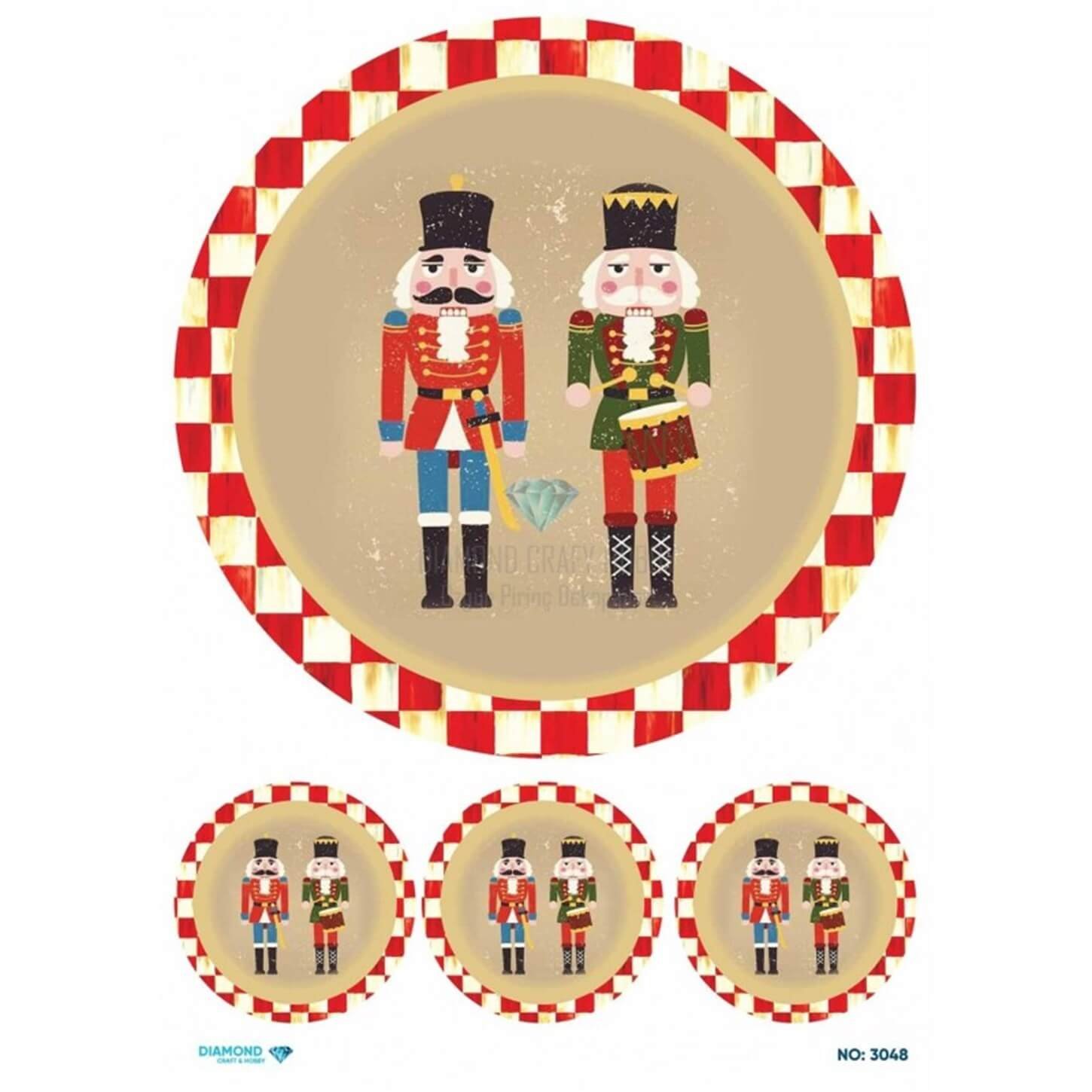 ديكوباج ورق الأرز الماسي 3075