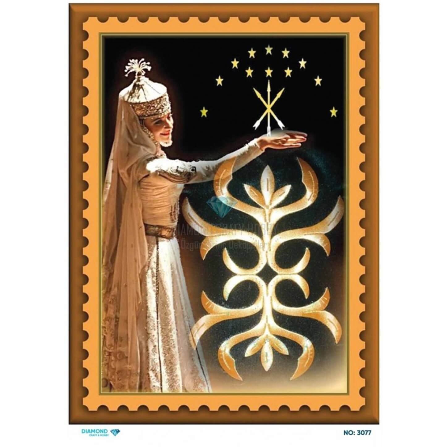 Алмазная рисовая бумага для декупажа 3077