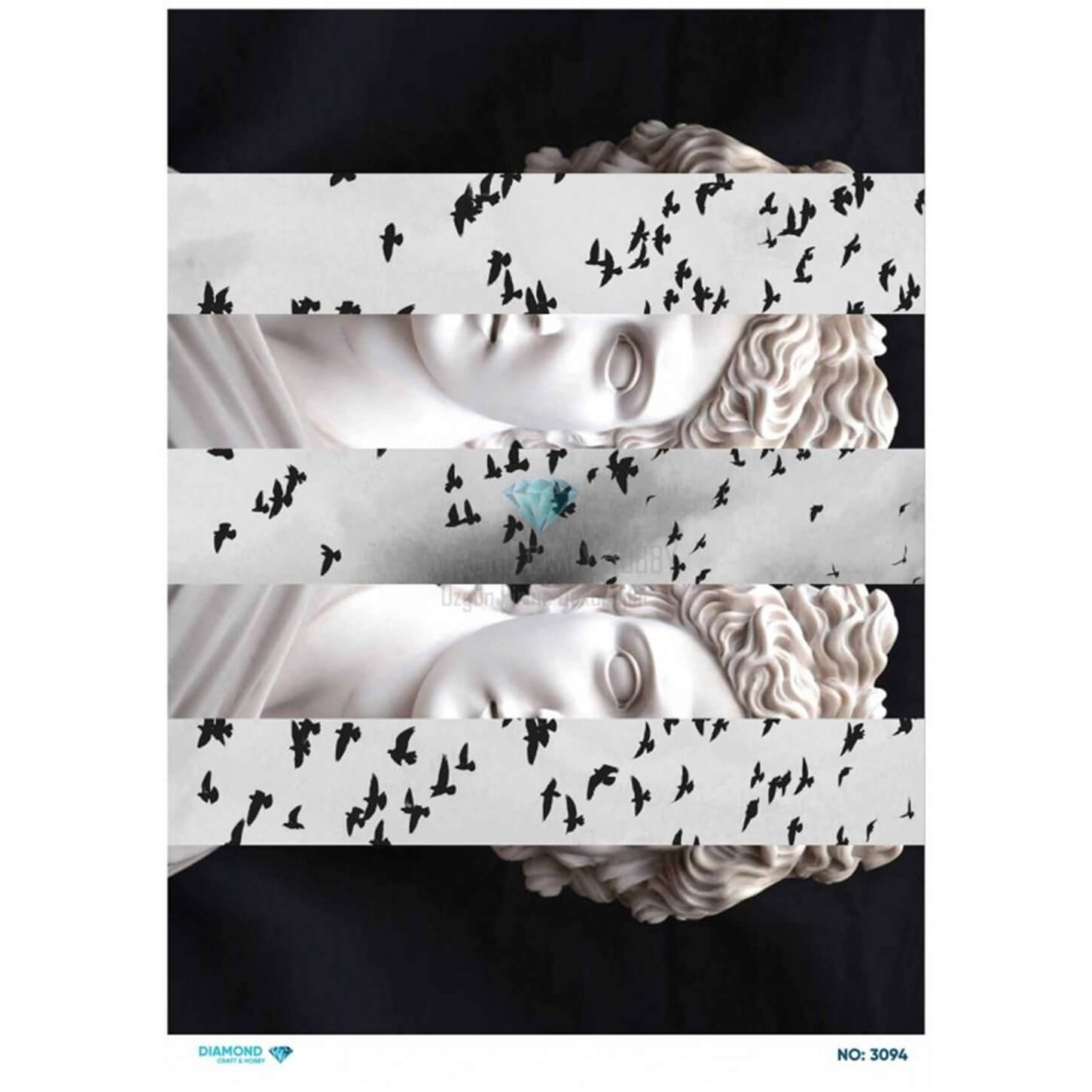 Алмазная рисовая бумага для декупажа 3094