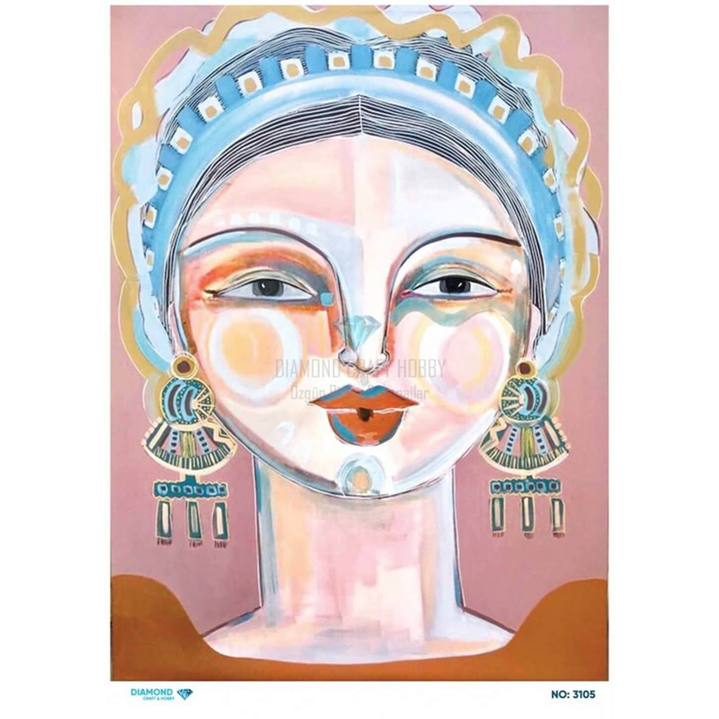 Алмазная рисовая бумага для декупажа 3105