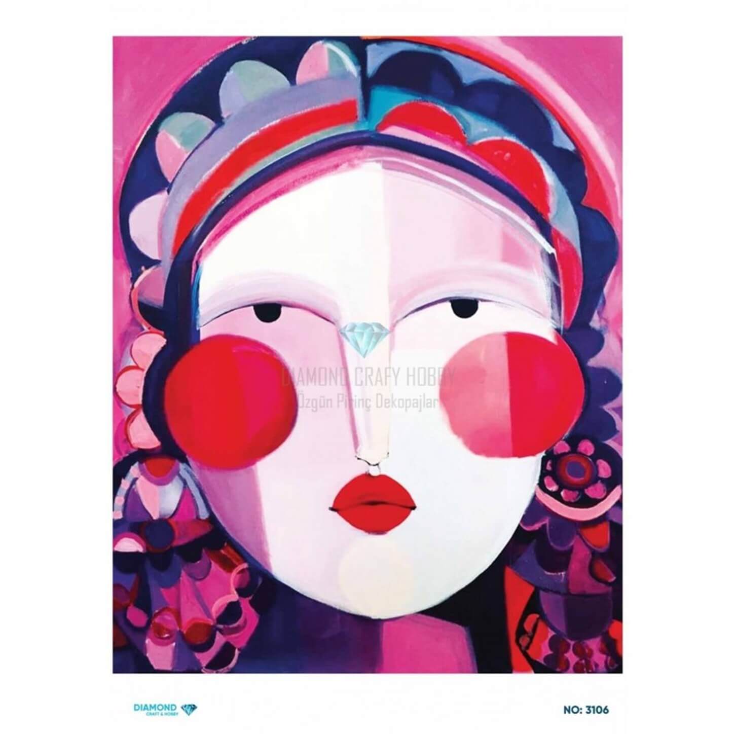 Алмазная рисовая бумага для декупажа 3106