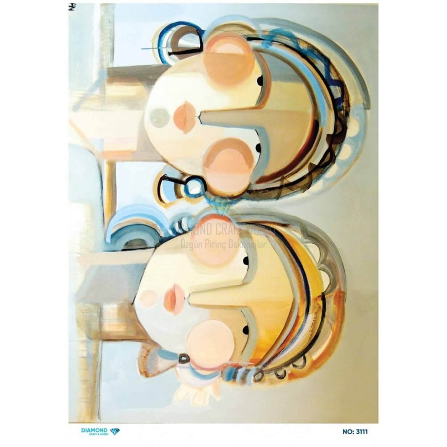 Алмазная рисовая бумага для декупажа 3111