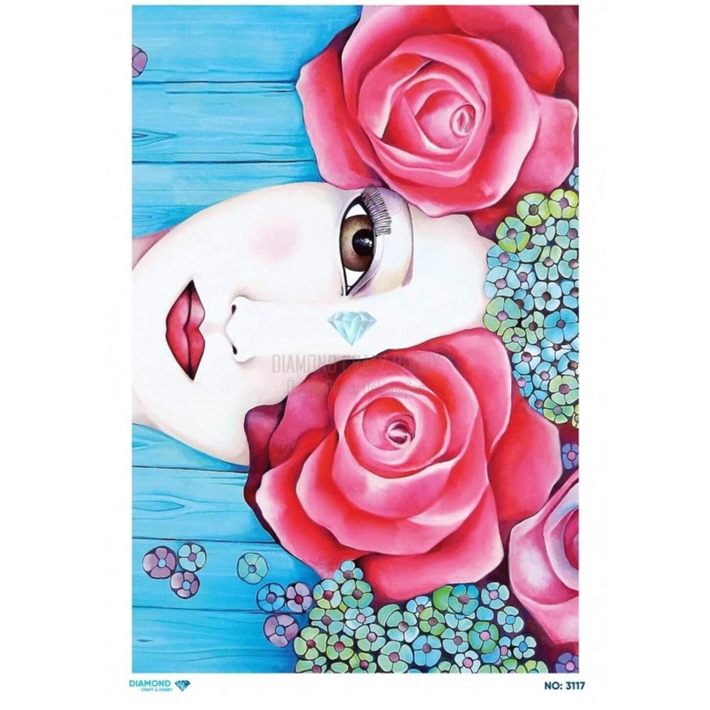 ديكوباج ورق الأرز الماسي 3117