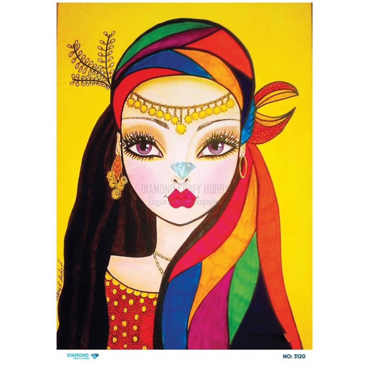 ديكوباج ورق الأرز الماسي 3120