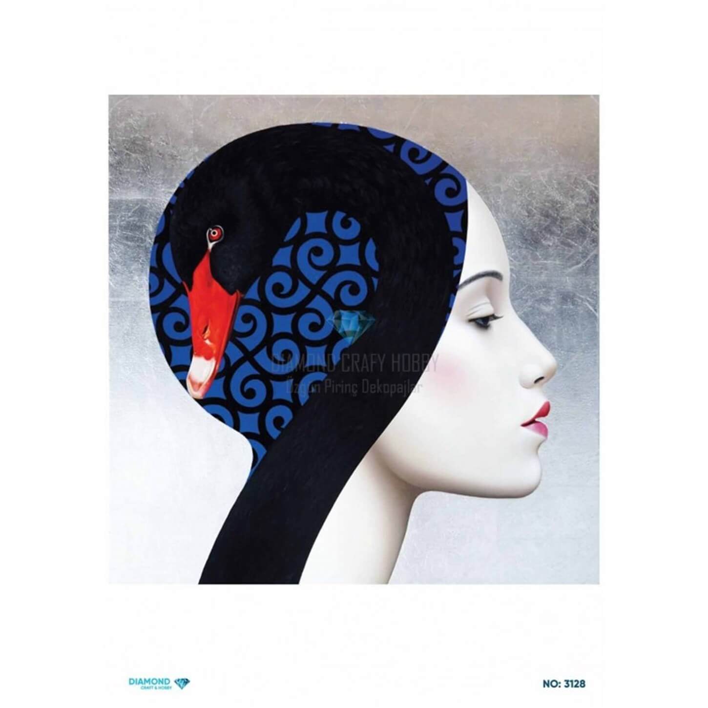 ديكوباج ورق الأرز الماسي 3128