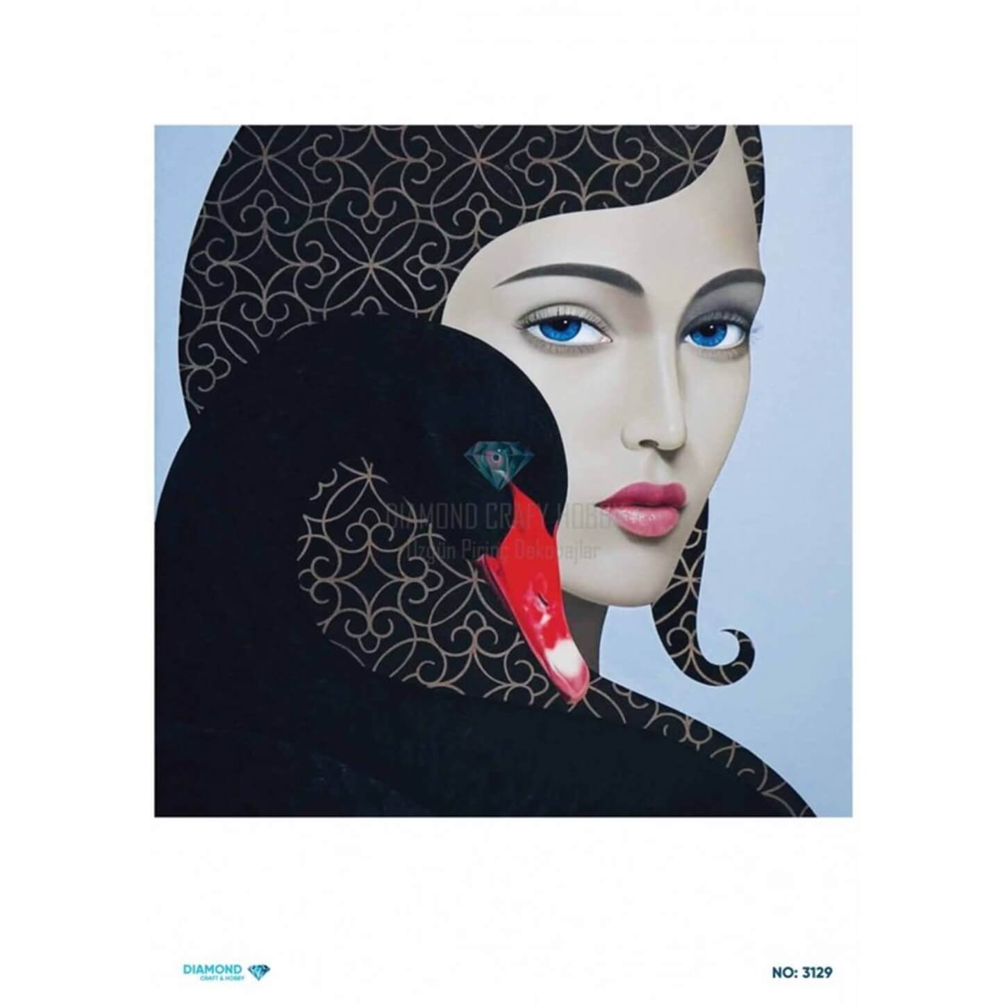 Алмазная рисовая бумага для декупажа 3129