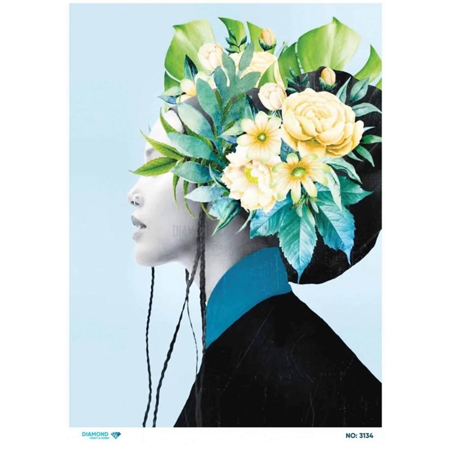 Алмазная рисовая бумага для декупажа 3134