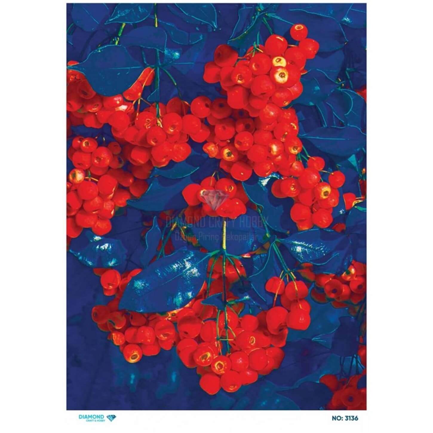 ديكوباج ورق الأرز الماسي 3136